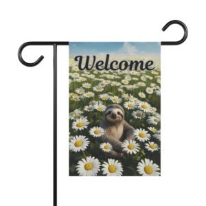 Sammy the Sloth Daisy Garden Flag